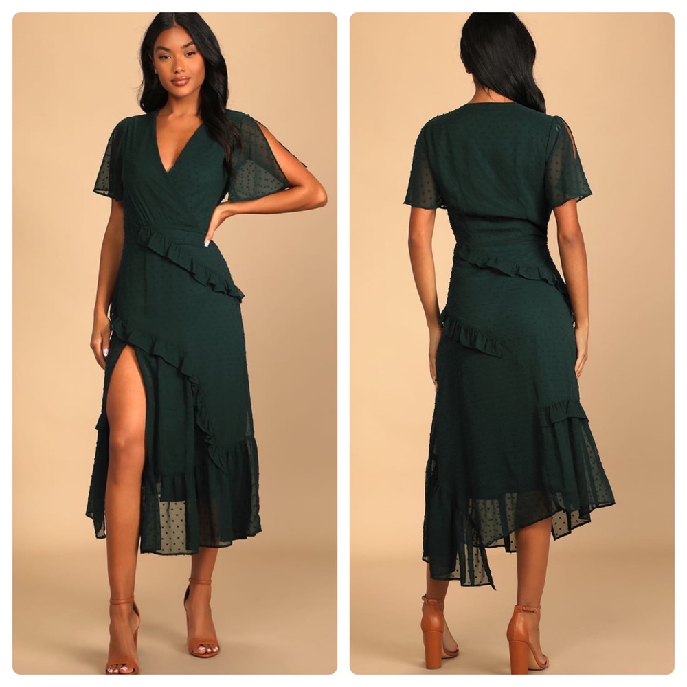 Lulu's Dark Emerald Dress